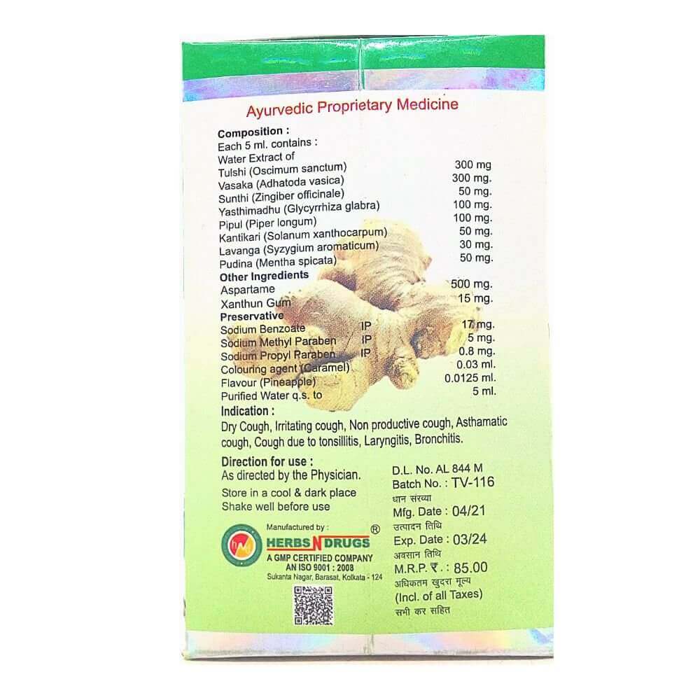 Tulshi Vasak Plus Syrup (pack of 8) - HEALTH AIM PHARMACY