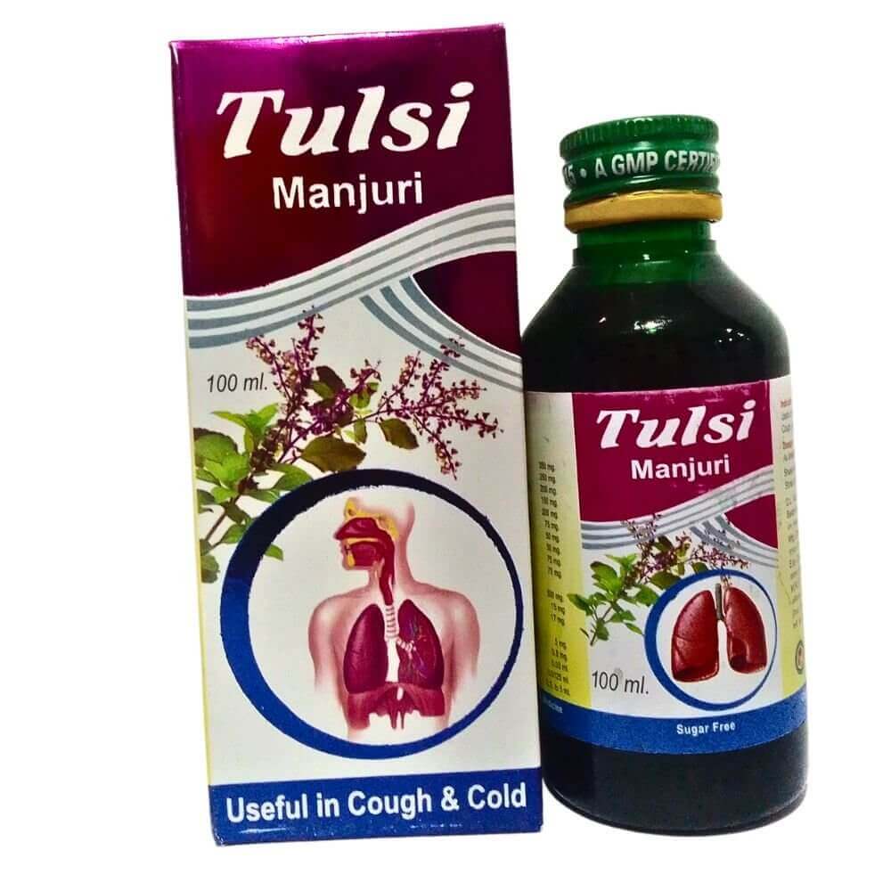 Tulsi Manjuri syrup (PACK OF 5) - HEALTH AIM PHARMACY