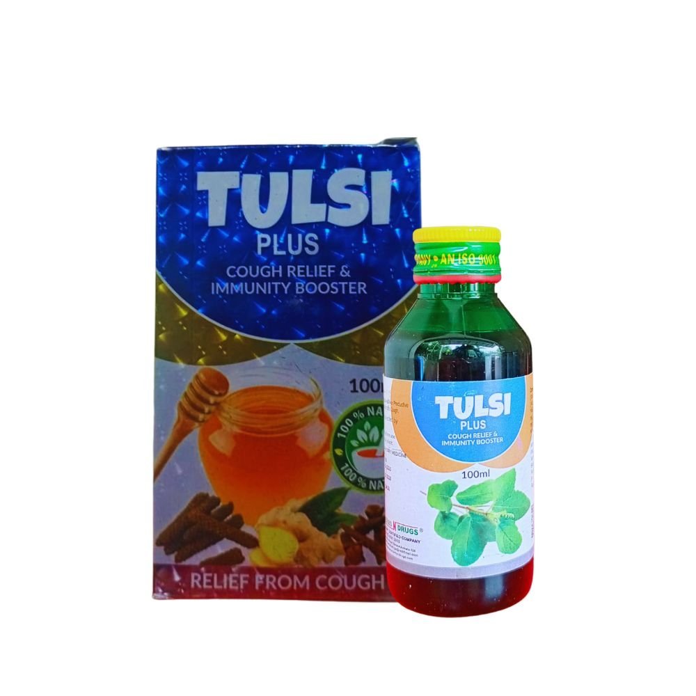 Tulsi Plus Cough Syrup 100ml.(pack of 4) - HEALTH AIM PHARMACY