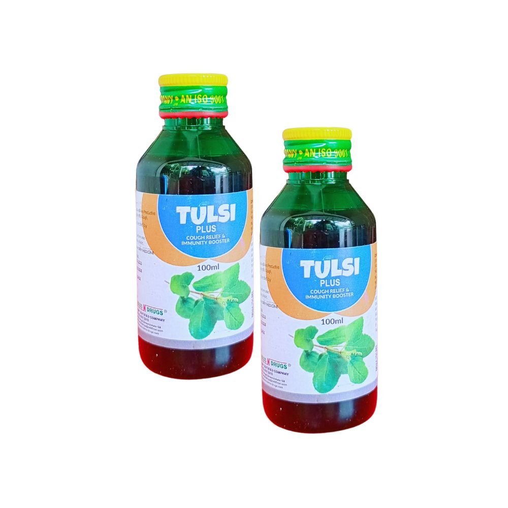 Tulsi Plus Cough Syrup 100ml.(pack of 4) - HEALTH AIM PHARMACY