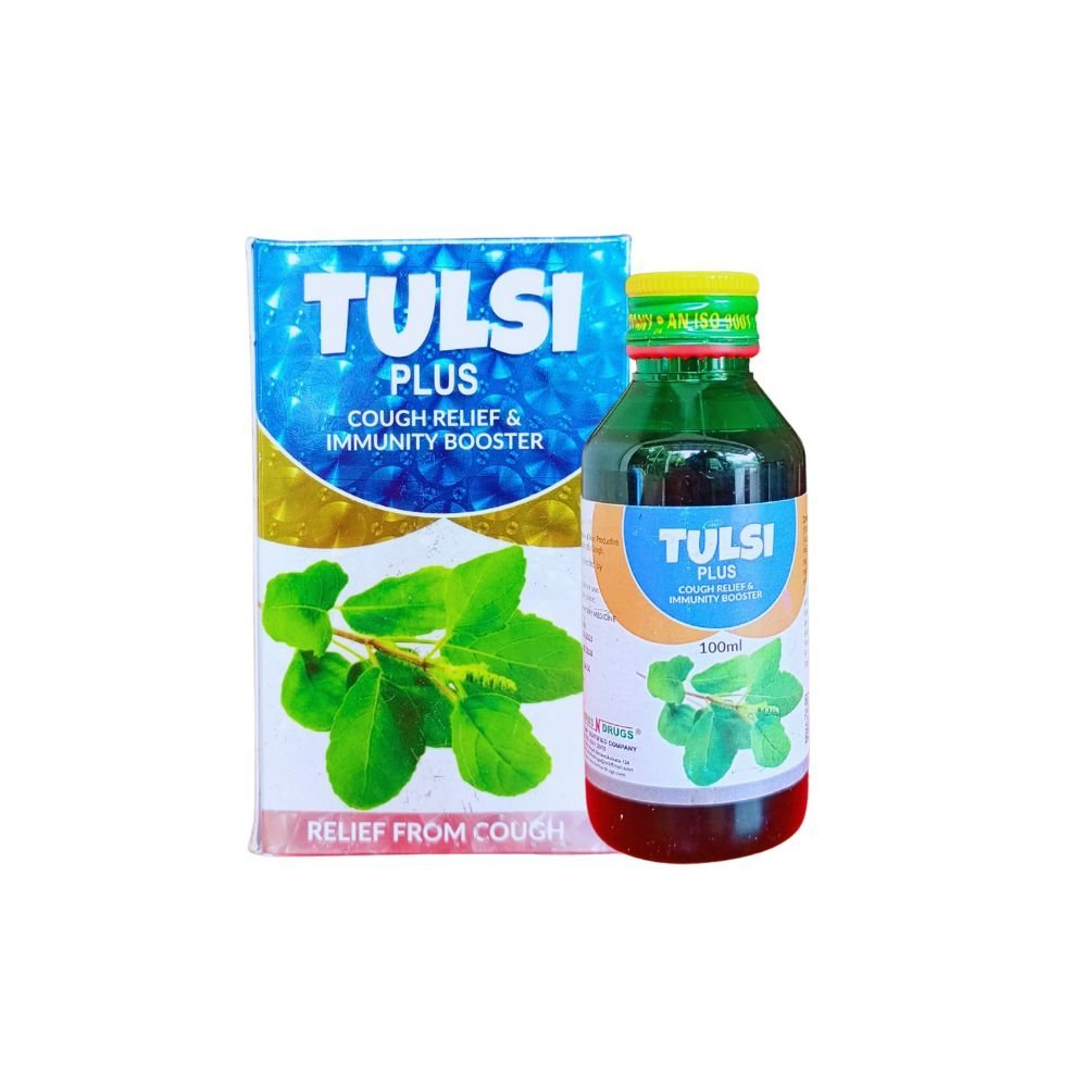 Tulsi plus Syrup 100ml.(pack of 3) - HEALTH AIM PHARMACY