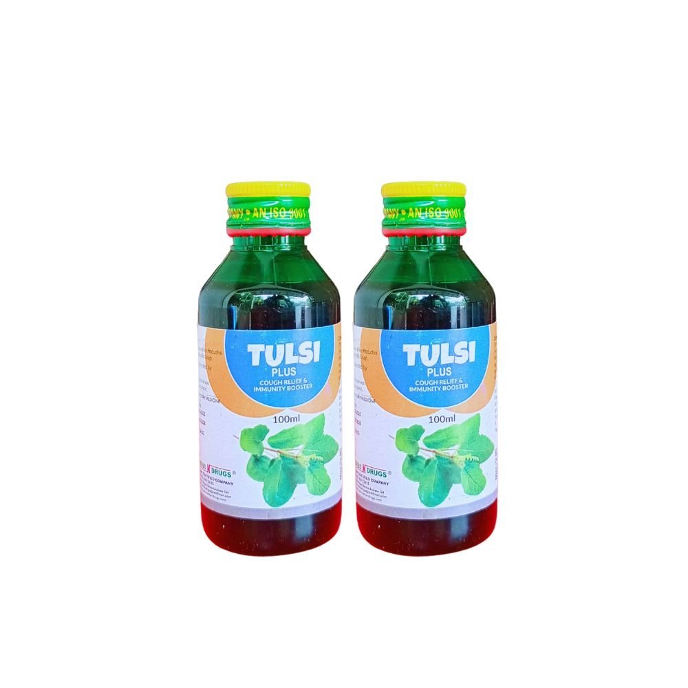 Tulsi plus Syrup 100ml.(pack of 3) - HEALTH AIM PHARMACY