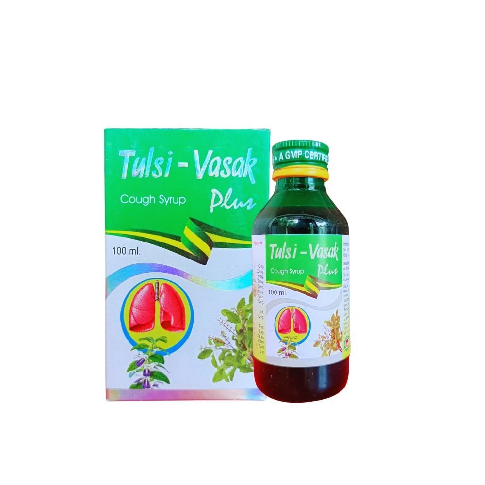 Tulsi - Vasak Plus Syrup 100ml. (pack of 3) - HEALTH AIM PHARMACY