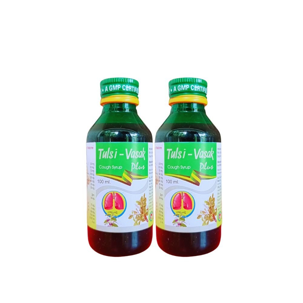 Tulsi - Vasak Plus Syrup 100ml. (pack of 3) - HEALTH AIM PHARMACY