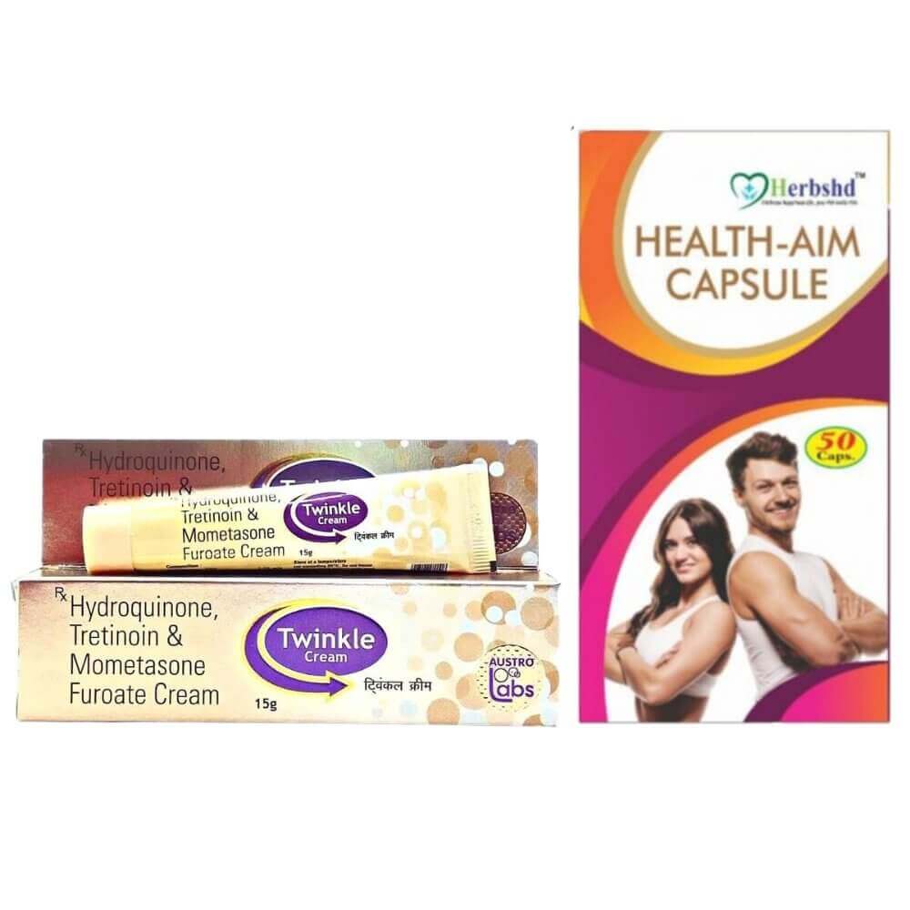 Twinkle Cream15 gm(pack of 2) & Health aim capsule - HEALTH AIM PHARMACY