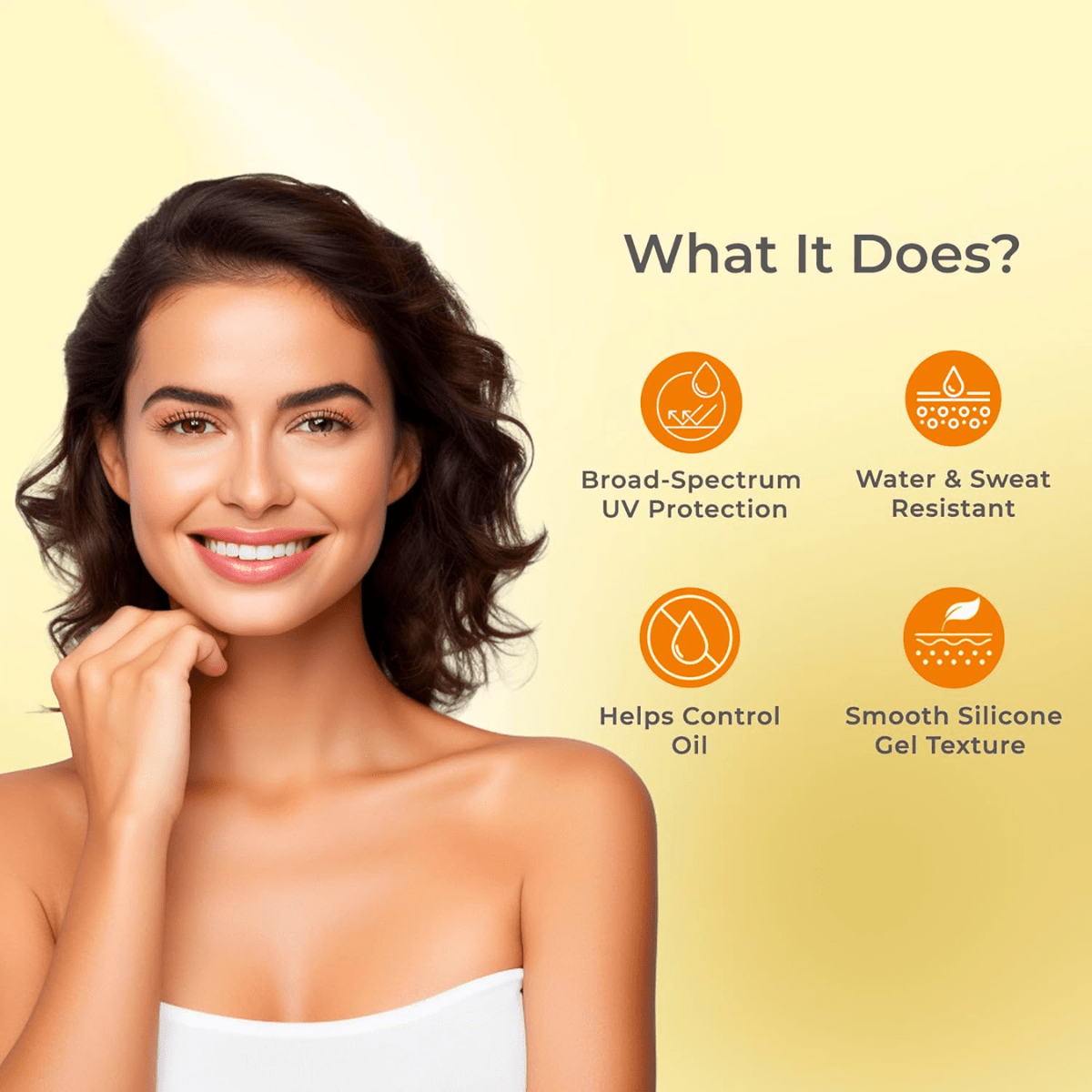 UV Doux Silicone Sunscreen Gel SPF 50 PA+++ | Oil - Free, Matte Finish & Water - Resistant 100G - HEALTH AIM PHARMACY