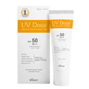 UV Doux Silicone Sunscreen Gel SPF 50 PA+++ | Oil - Free, Matte Finish & Water - Resistant 100G - HEALTH AIM PHARMACY