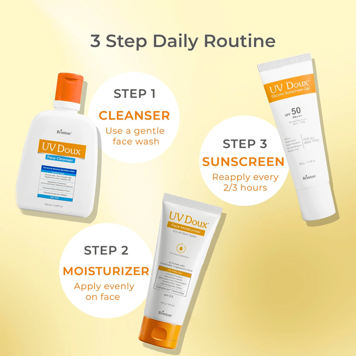 UV Doux Silicone Sunscreen Gel SPF 50 PA+++ | Oil - Free, Matte Finish & Water - Resistant 100G - HEALTH AIM PHARMACY