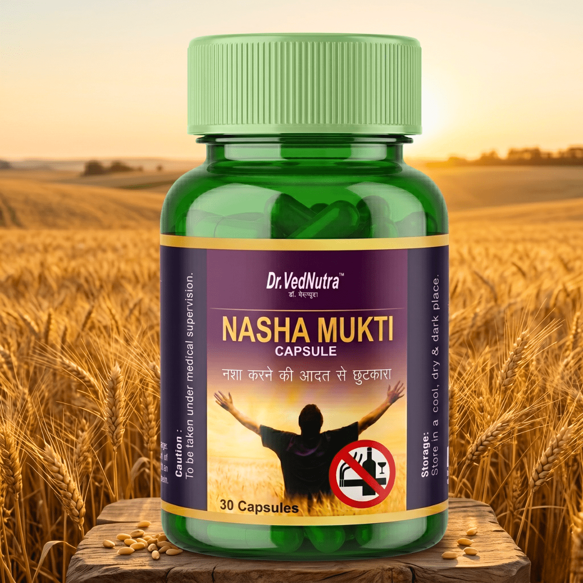 VedNutra Nasha Mukti Ayurvedic Capsules | Herbal Wellness Support for Healthy Lifestyle & Mental Balance | 30Caps - HEALTH AIM PHARMACY