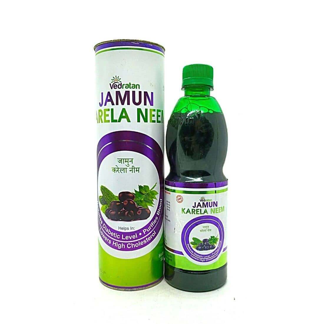 Vedratan Jamun Karela Neem Juice (pack of 2) - HEALTH AIM PHARMACY