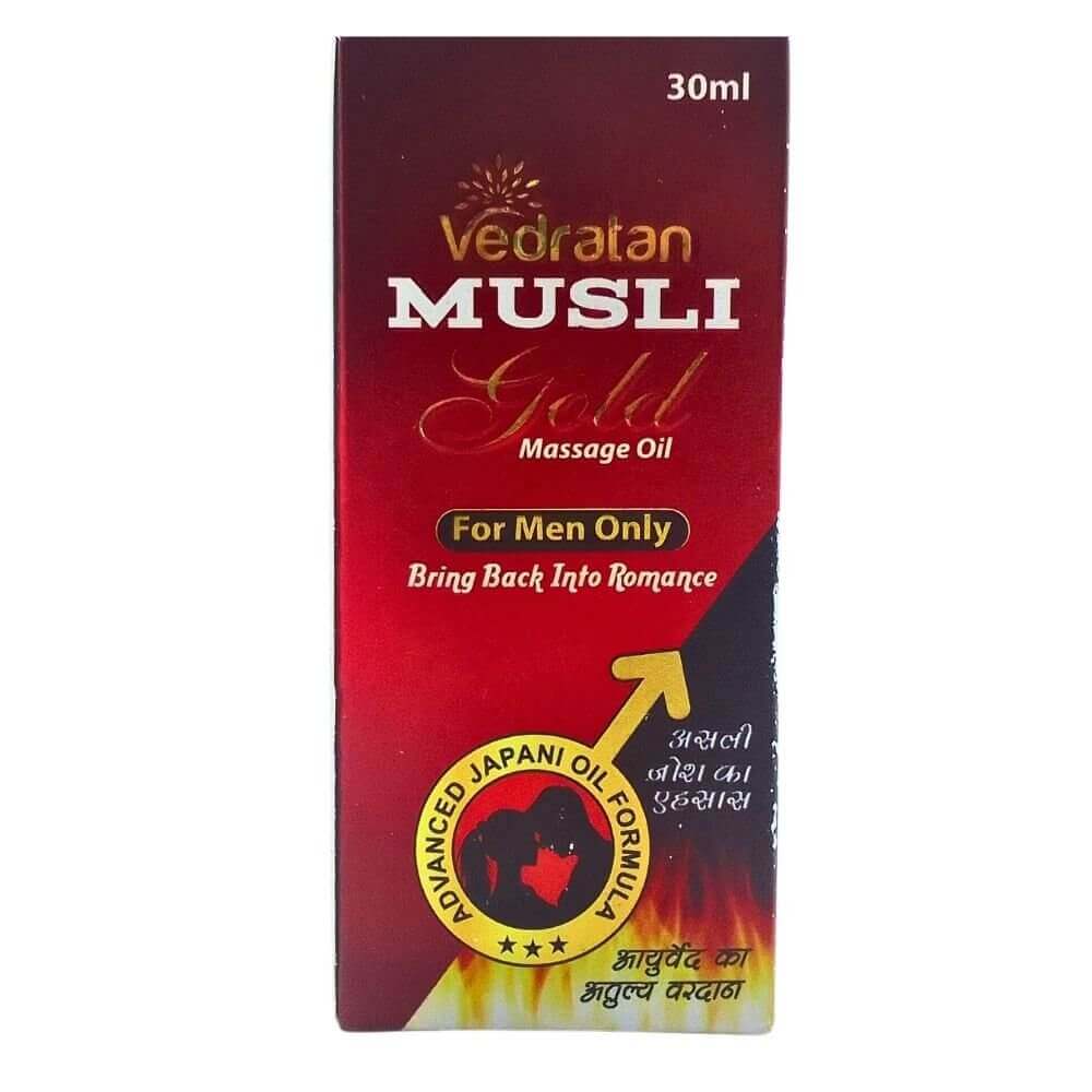 Vedratan Musli Gold Massage Oil 30ml. (pack of 2) - HEALTH AIM PHARMACY