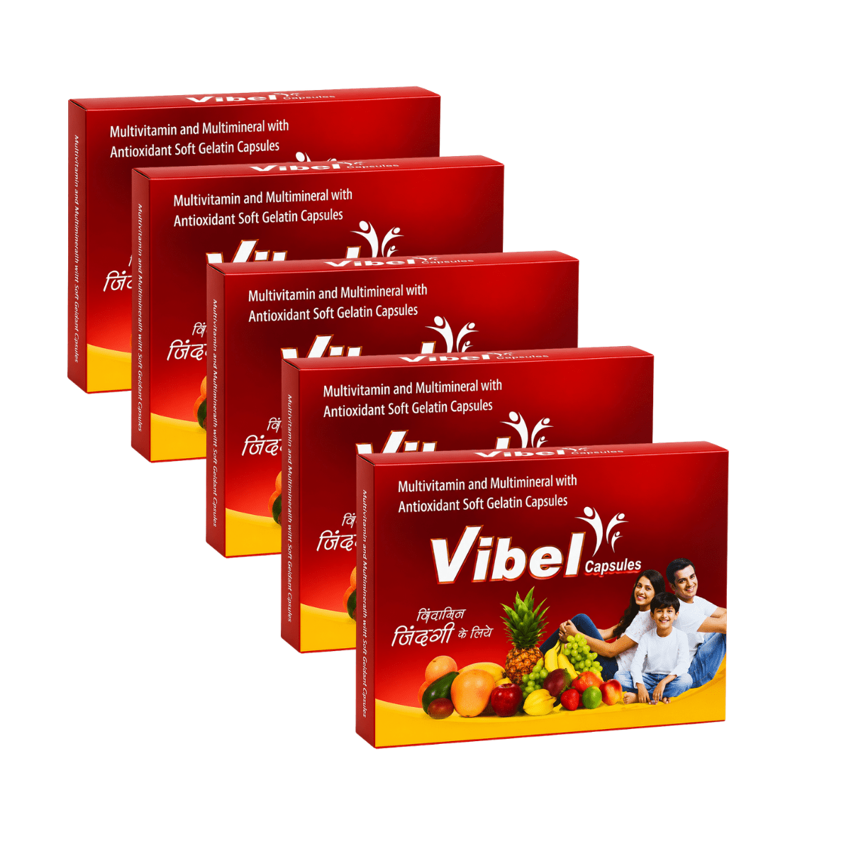 Vibel For Multivitamin and Multimineral softgel Capsule | 10Caps | Pack Of 5 - HEALTH AIM PHARMACY