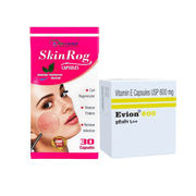 Vitamin - E Evion 600 Capsule & Skinrog Capsule For Healthy Skin ( Combo ) - HEALTH AIM PHARMACY