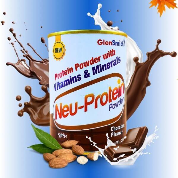 Vitamin Minerals Supplements Neu - Protein Powder 200gm (chocolate) - HEALTH AIM PHARMACY