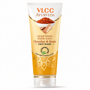 Vlcc Ayurveda Chandan & Kesar Face Wash 100ml - HEALTH AIM PHARMACY
