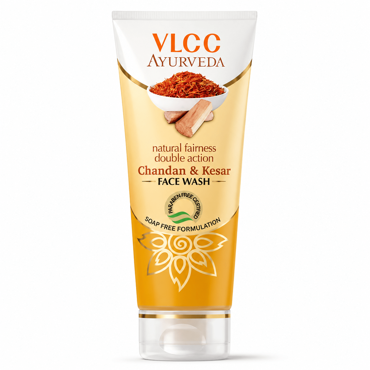 Vlcc Ayurveda Chandan & Kesar Face Wash 100ml - HEALTH AIM PHARMACY