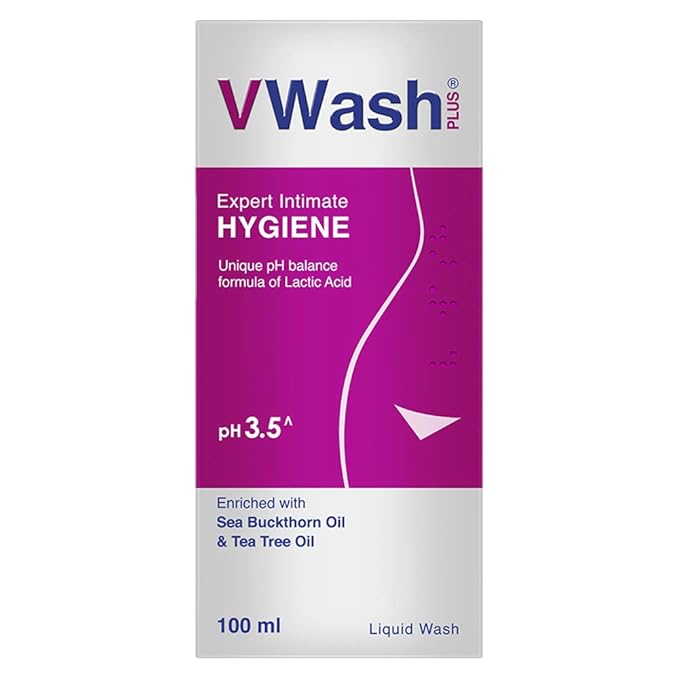 VWash Plus Expert Intimate Hygiene, With Tea Tree Oil, Liquid Wash Prevents Dryness, Itchiness And Irritation, Balances PH, Paraben Free, 100 ml - HEALTH AIM PHARMACY