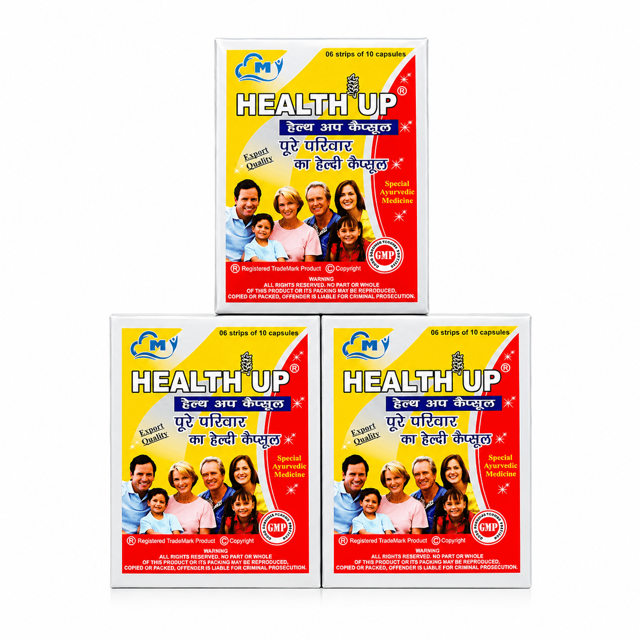 Weight Gainer Health Up Capsule for Healthy Life | Pack of 3 - HEALTH AIM PHARMACY