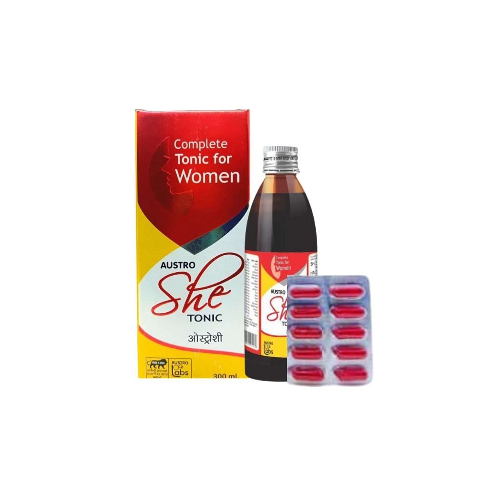 Women's Health Austro She Tonic 300ml & Capsule (pack of 2) - HEALTH AIM PHARMACY