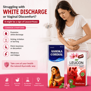Women's Health Care Combo Pack: Ayurvedic ASHOKA Cordial Syrup & Leucon Capsule - 200ml + 30Caps - HEALTH AIM PHARMACY