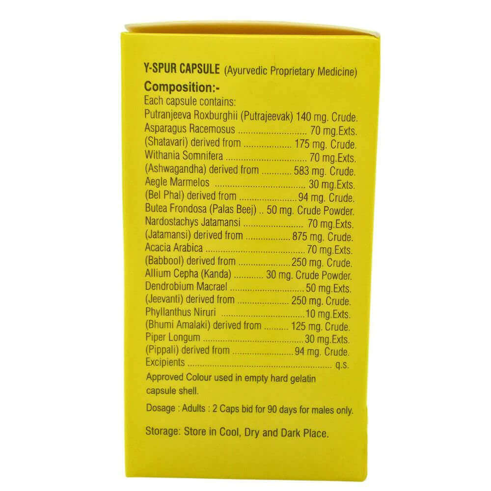 Y - spur 30 capsule (pack of 2) - HEALTH AIM PHARMACY