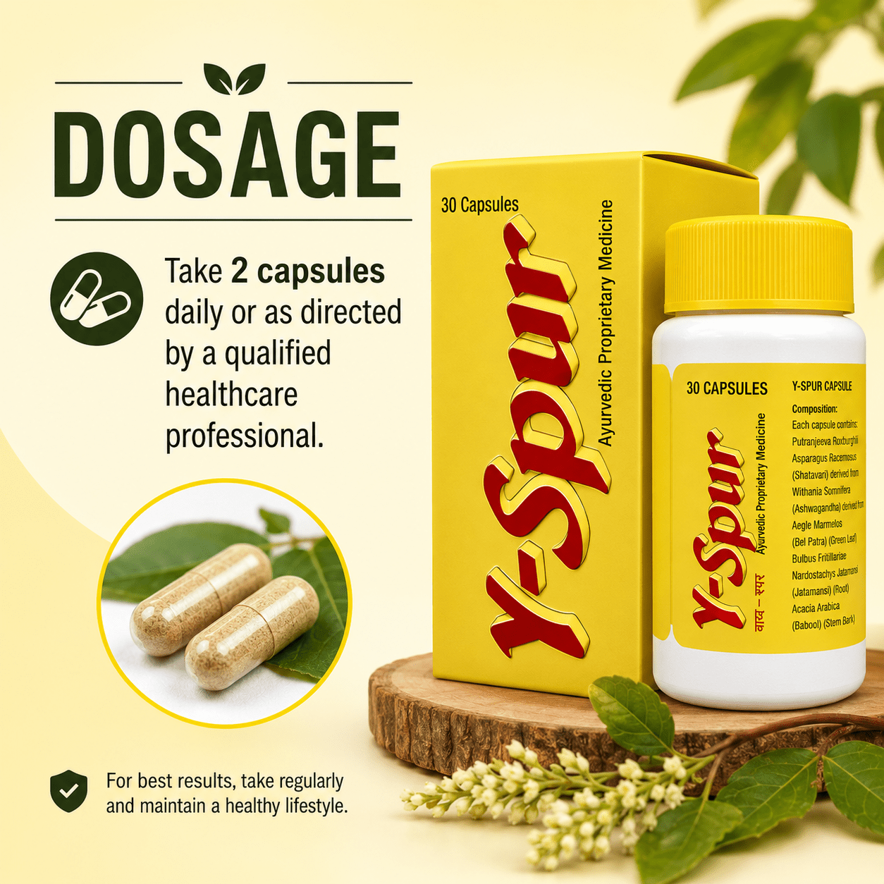 Y-Spur Capsule for Man Health | 30 Capsule - HEALTH AIM PHARMACY