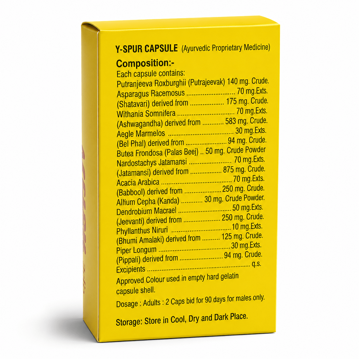 Y-Spur capsule & Health Aim Capsule (combo) - HEALTH AIM PHARMACY