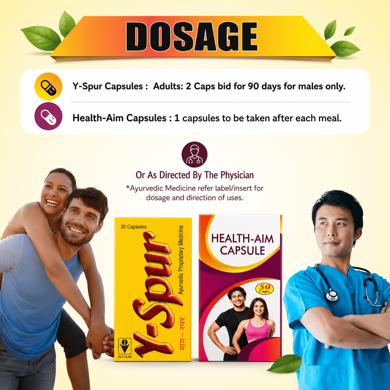 Y-Spur capsule & Health Aim Capsule (combo) - HEALTH AIM PHARMACY