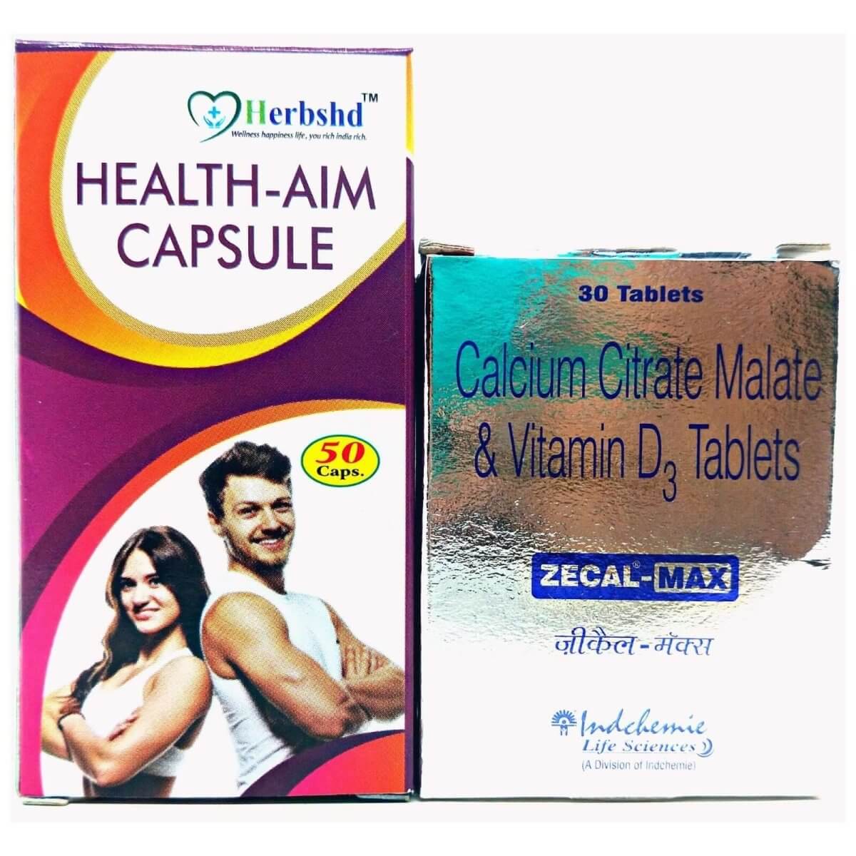 Zecal - Max tablet & Health ami capsule (combo pack) - HEALTH AIM PHARMACY