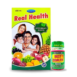 Buy Now Ayurvedic Real Health 450ml Tonic & Best Health 50'Capsule