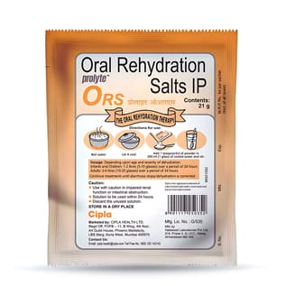 ORS Prolyte Refreshing Orange Flavour Powder 21gm