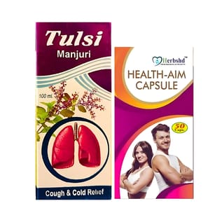 Tulsi Manjuri 100'ml Syrup & Health Aim 50'Capsule